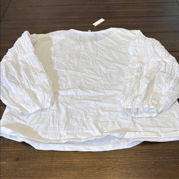 Madewell Puff-Sleeve Drop-Shoulder Knit Top Size L - Picture 13 of 13